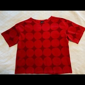 Marimekko Uniqlo Special Edition Red Shirt